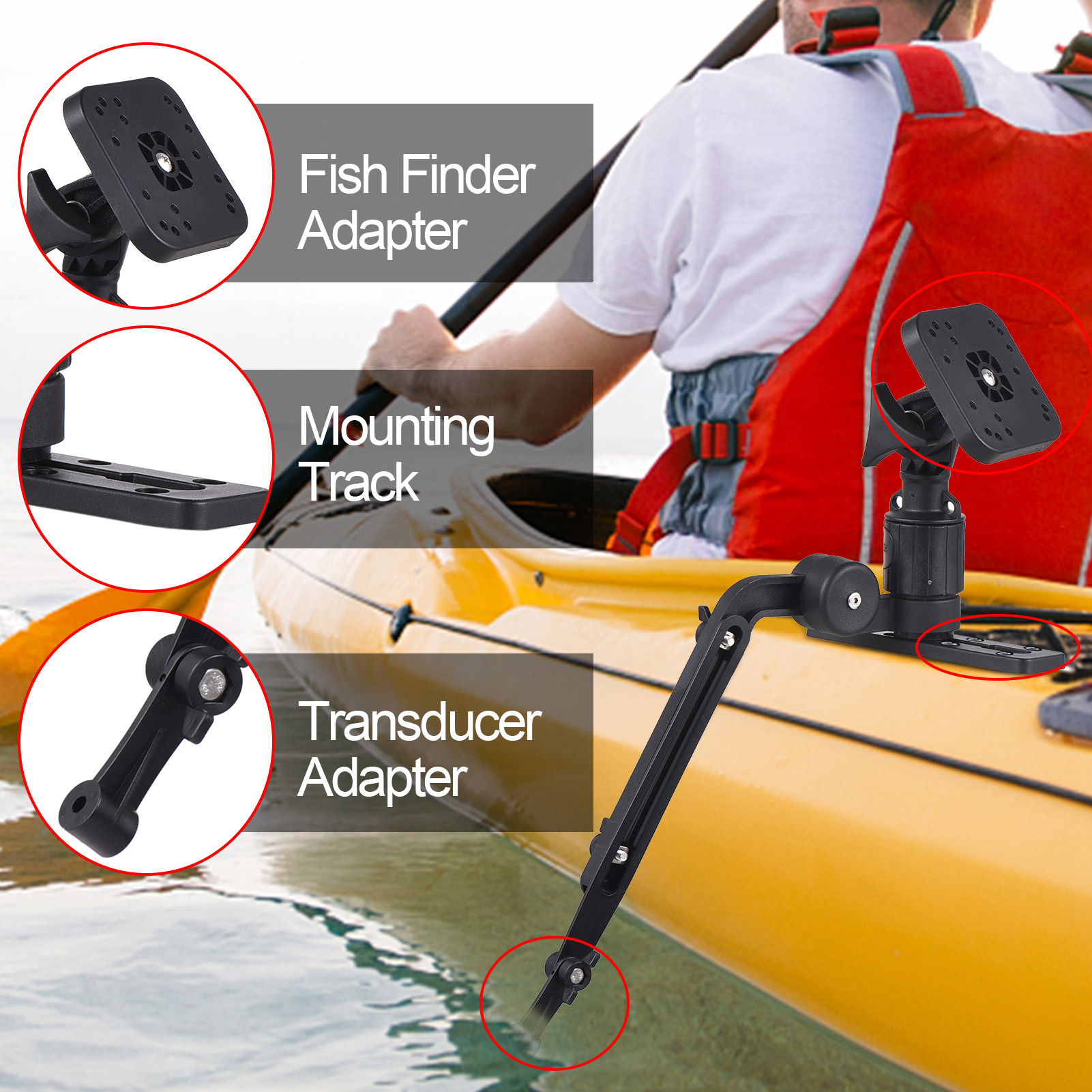 Kayak Fish Finder Mounting Pla - Fish Finder Mount 评论和价格