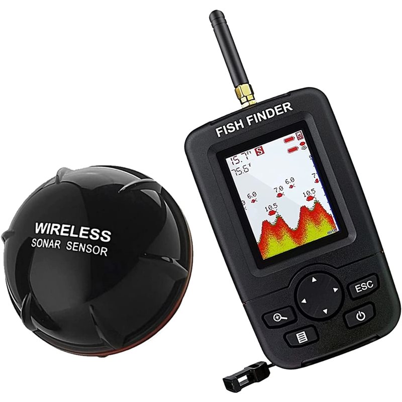 Wireless Sonar Fish Finder, Po - Fishing Depth Finder 评论和价格