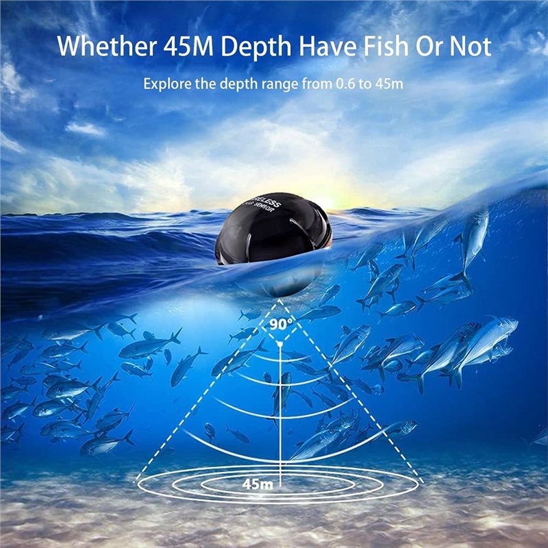 Wireless Sonar Fish Finder, Po - Fishing Depth Finder 评论和价格