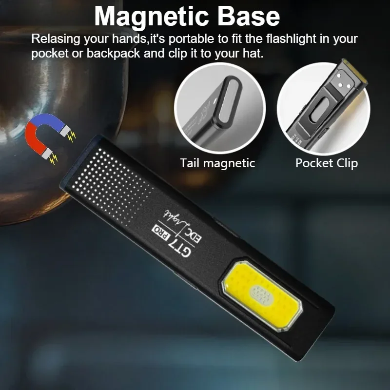 Mini LED Flashlight USB C Rech - Fishing Light 评论和价格