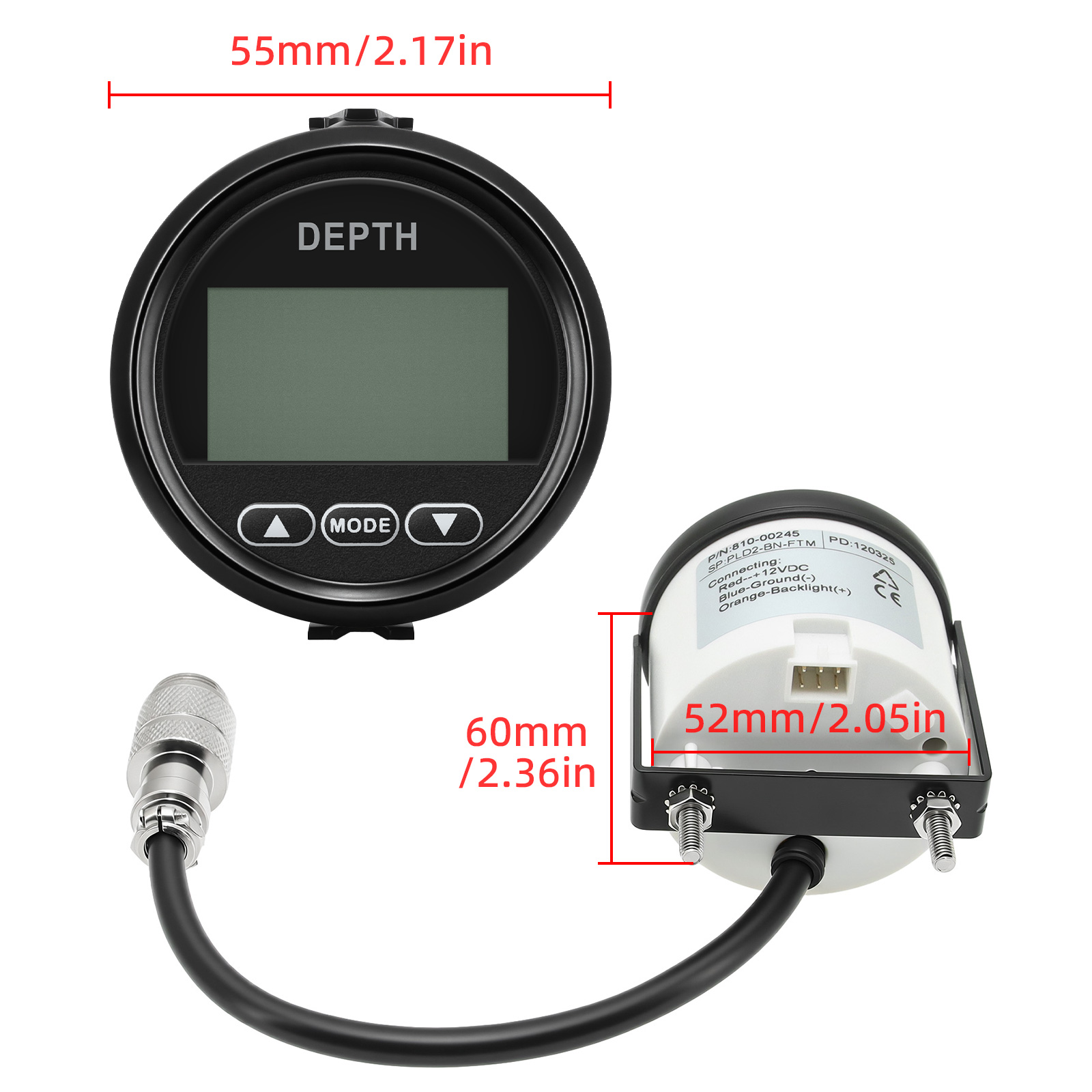 New Depth Detector 52mm/2in Ma - Fishing Gps 评论和价格