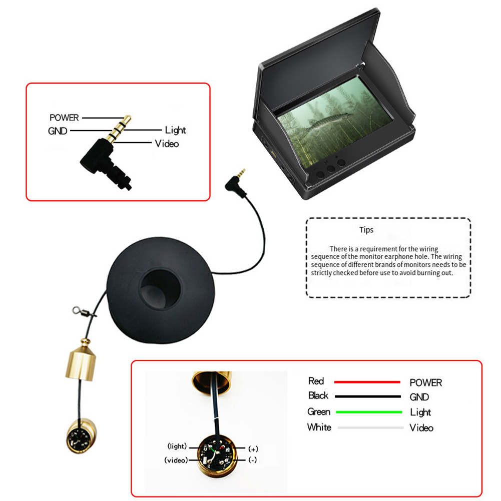 1pc Underwater Fishing Camera  - Fishing Depth Finder 评论和价格