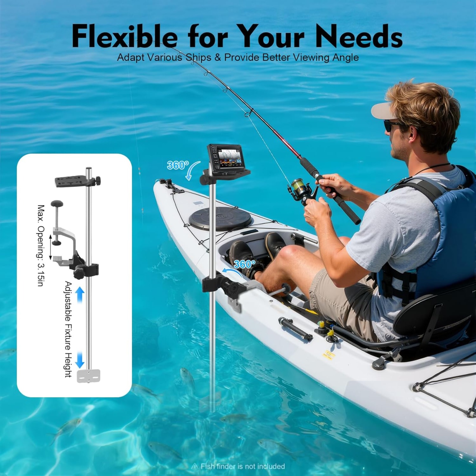 Portable 360° Adjustable Trans - Fish Finder 评论和价格