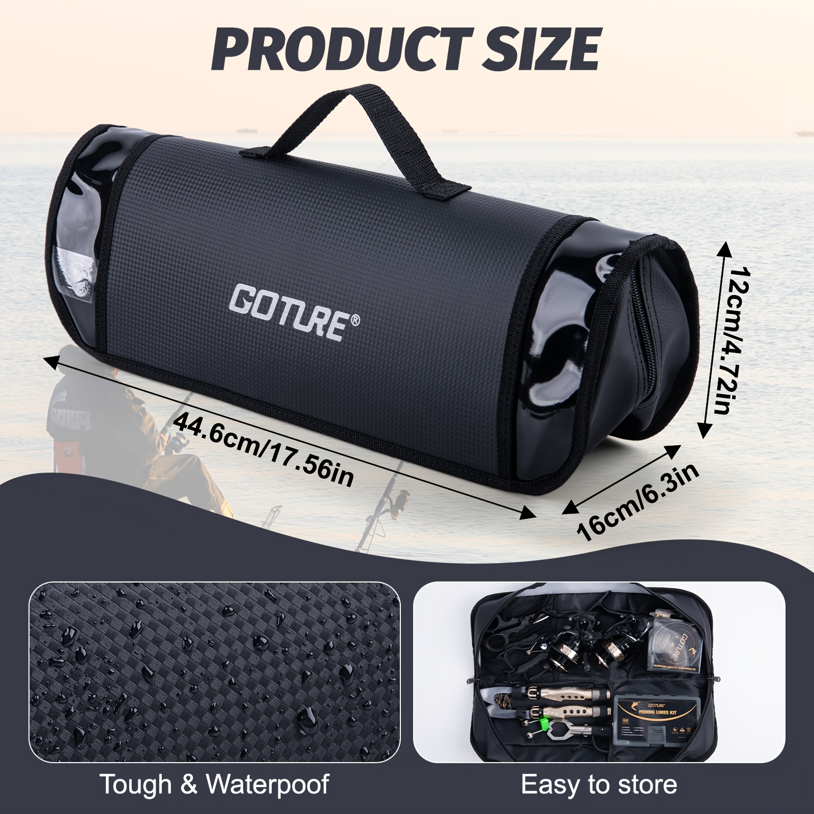 Goture Fishing Rod Storage Bag - Fish Finder Case 评论和价格