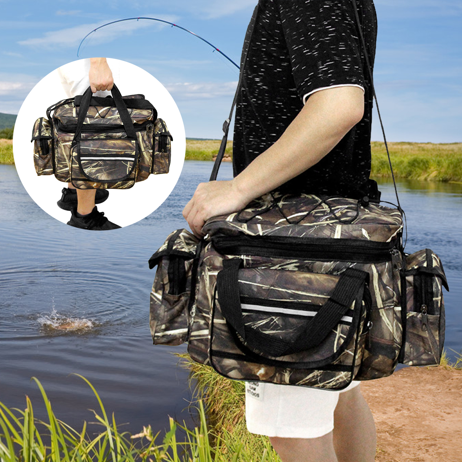 New Large Capacity Fishing Tac - Fish Finder Case 评论和价格
